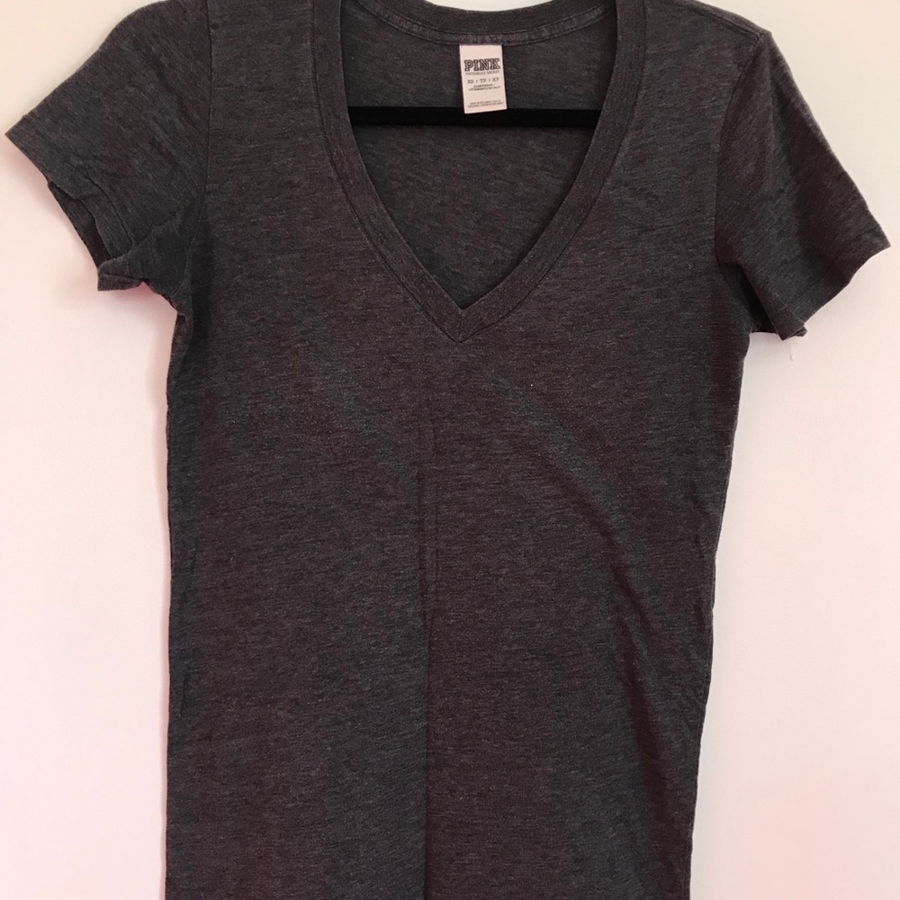 Victoria Secret Pink, V Neck Short Sleeve